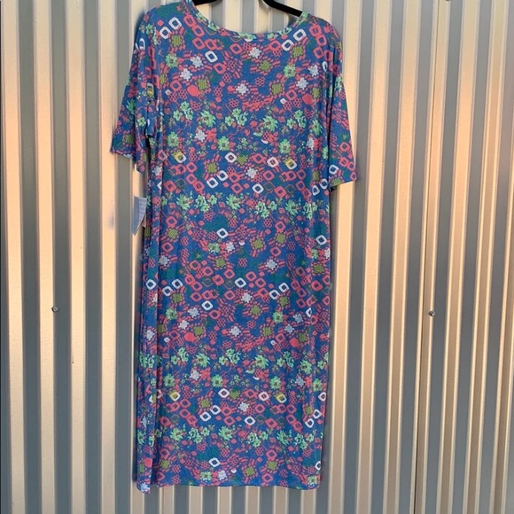 NWT Lularoe Julia Floral Print Dress 2XL - Picture 7 of 7